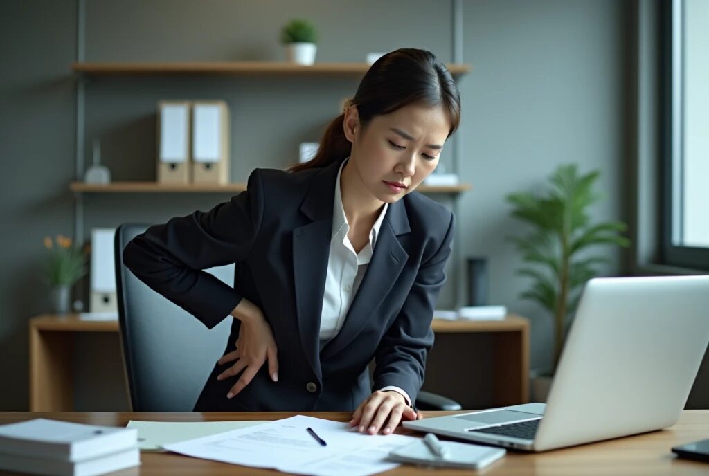 【40歳代女性】定期的に繰り返す鈍い腰痛