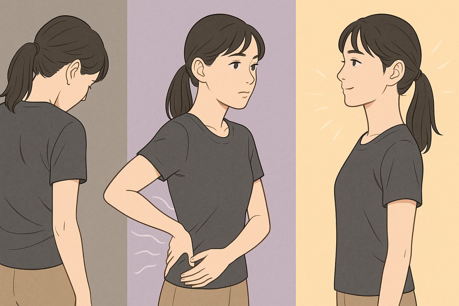 少しづつ側弯が改善した10代の一例